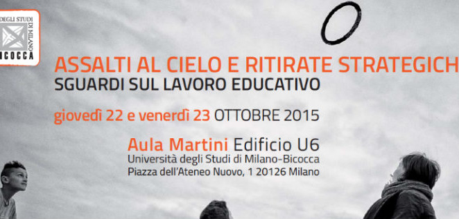 Venerdì 23 ottobre all’Università Milano Bicocca per la tavola rotonda “Il lavoro educativo interroga la politica”