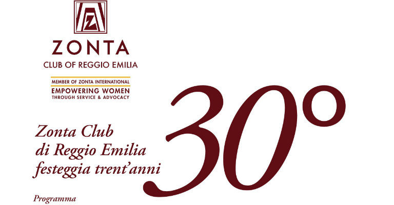 Sabato 11 giugno all’hotel Astoria per il trentennale dello Zonta Club di Reggio