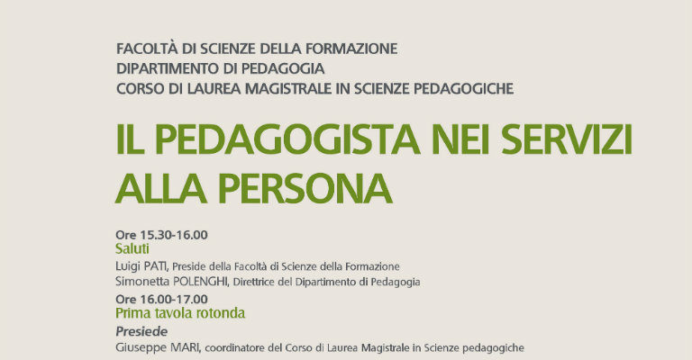 Lunedì 24 ottobre a Milano per il convegno “Il pedagogista nei servizi alla persona”