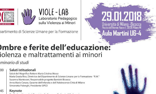 Lunedì 29 gennaio all’Università di Milano Bicocca per il seminario “Ombre e ferite dell’educazione”