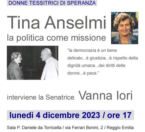 4 dicembre – Convegno su Tina Anselmi