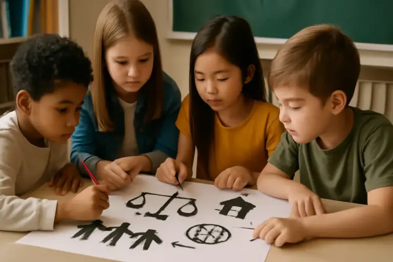 Educare alla cooperazione: esempi di attività che aiutano i bambini a comprendere i diritti collettivi